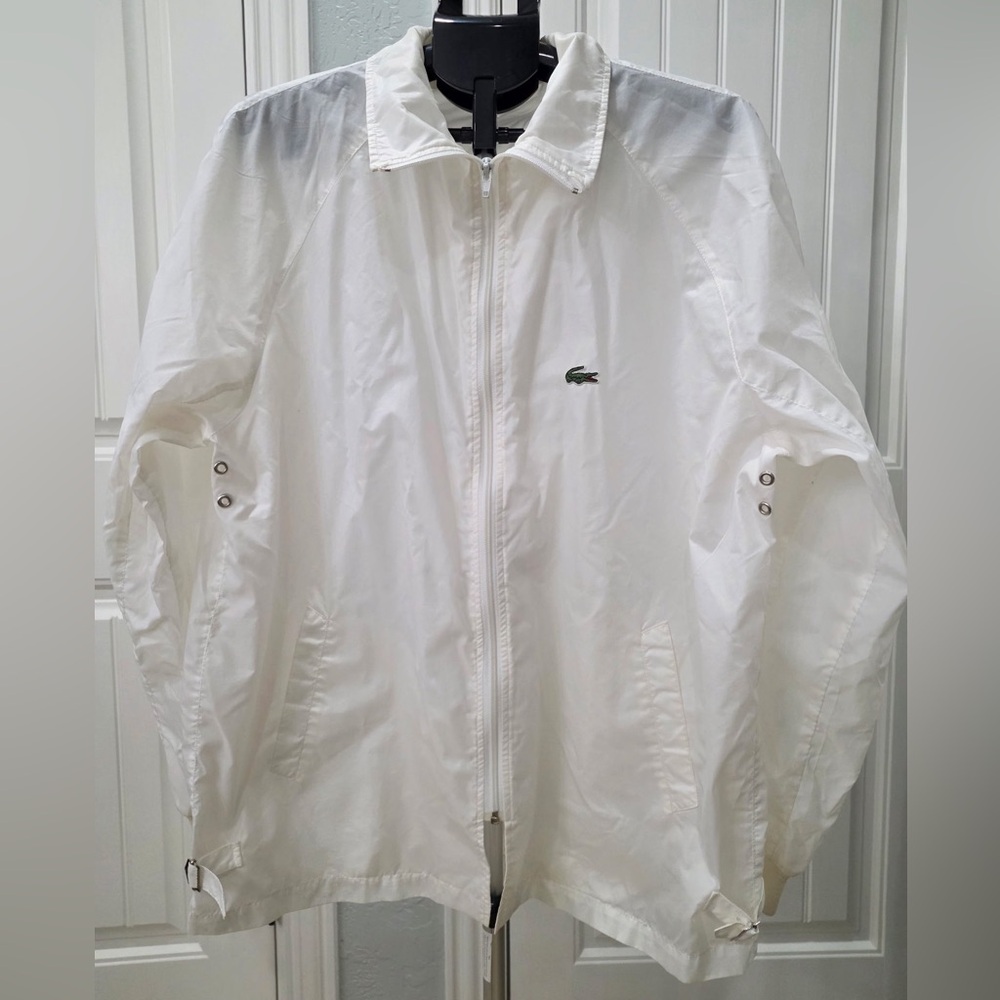 Lacoste Men's Classic White Windbreaker